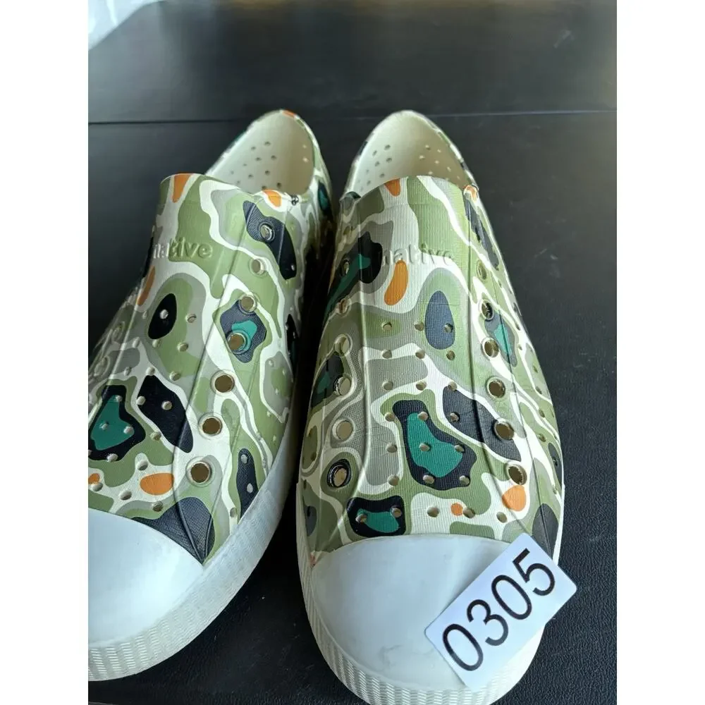 Native Jefferson Slip-On Shoes Women’s 10 / Men’s 8 Adult Unisex Camouflage